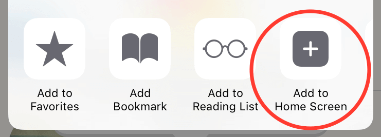 iOS add to homescreen icon